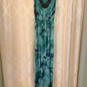Style & Co. Teal Maxi Dress